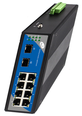 ギガビット 8 ポート スマート SFP スイッチ インダストリアル リング ループ マネージド 8 POE および 2 SFP