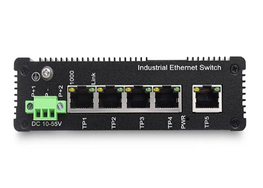 5つの左舷POEスイッチ産業イーサネット スイッチ5 10/100/1000TXイーサネット ポート