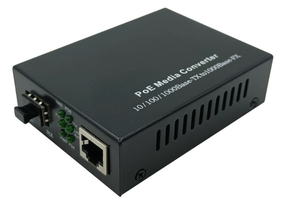 1つのPoEの港および1つのSFPスロットが付いている10/100/1000Mbps SFP POE繊維媒体のコンバーター
