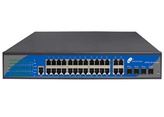 層2+は4G SFPスロットおよび24GE RJ45の港が付いているギガビットのイーサネット スイッチを管理した