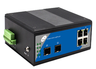 IP40 SFP オプティカルスイッチ シングルモード シングルファイバー 2つのSFPスロットと4つのイーサネットポート