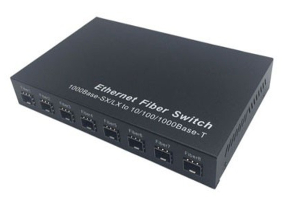 ギガビットファイバーSFPスイッチ 1.25Gbps 8 SFPファイバーポートと 2 RJ45ポート