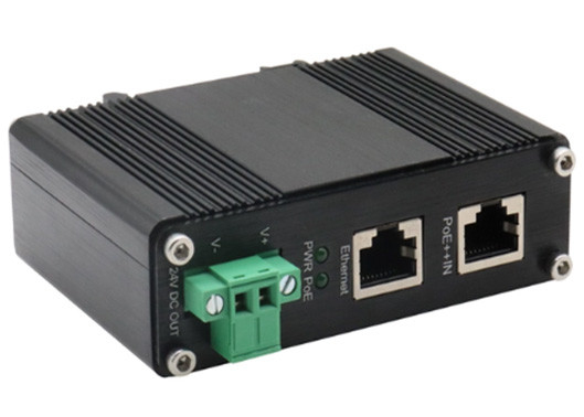 Din Rail インダストリアル ギガビット POE インジェクター 802.3bt 95W PoE スプリッター 24VDC