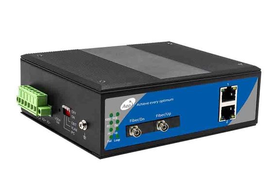 産業リング ループ イーサネット繊維スイッチ10/100Mbps 2 POEおよび2つの繊維の港