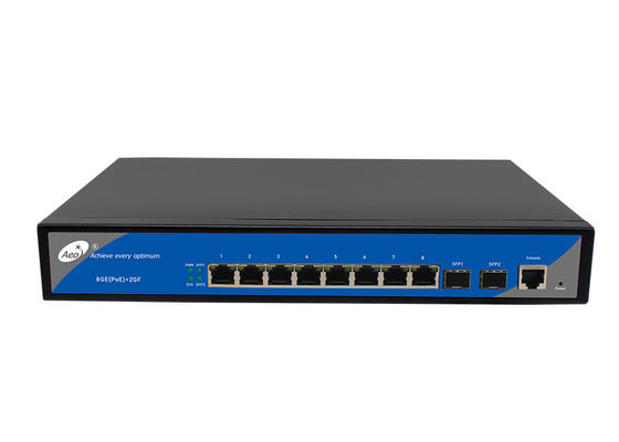 IP30 8左舷管理されたギガビット スイッチ8 POE港2 SFPスロット