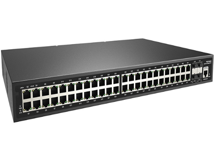 完全なギガビット52の港L2+は48x10/100/1000M RJ45の48左舷POEのスイッチを管理した