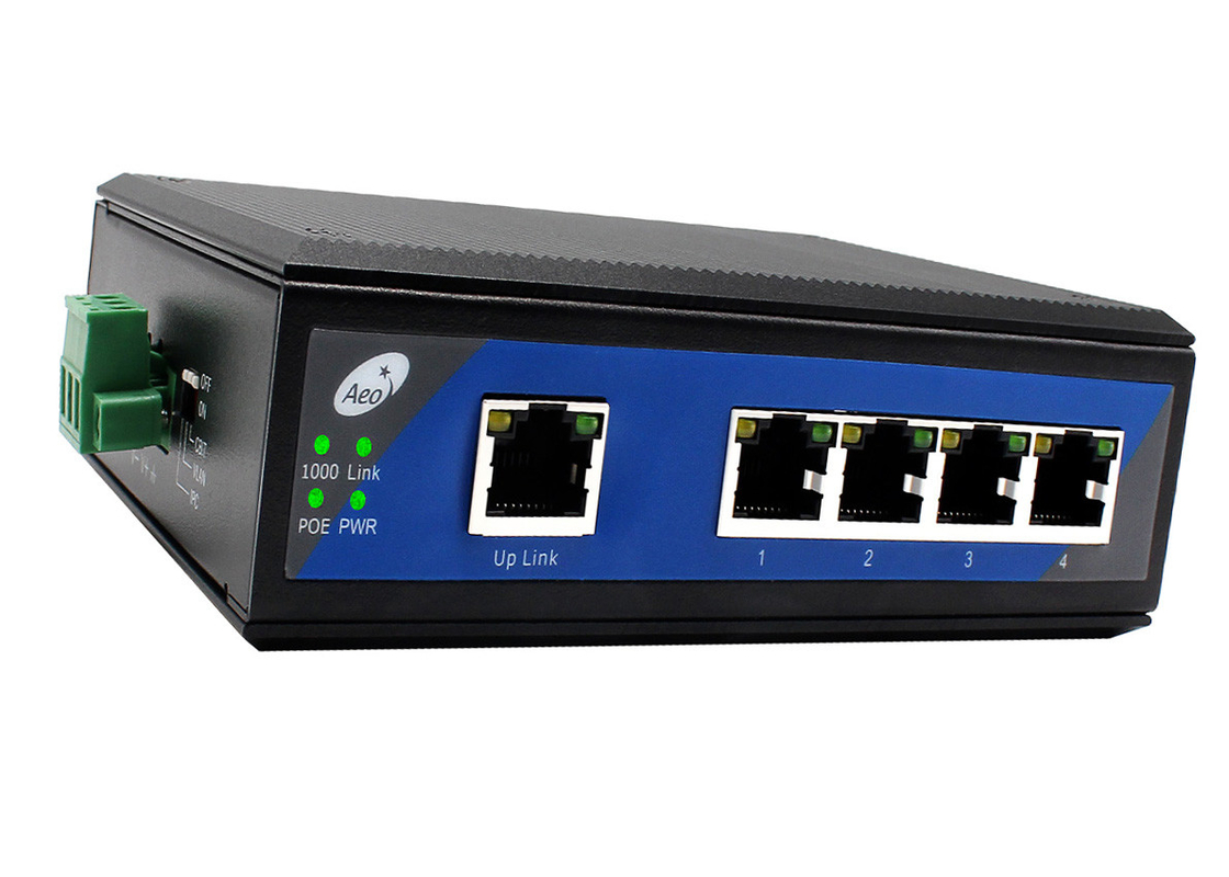 産業用 4 ポート POE スイッチ 1 10/100/1000Mbps アップリンク ポート