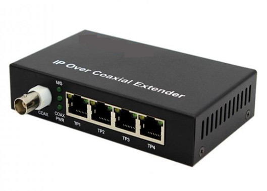 10/100Mbps POE over Coax EOCコンバーター 1BNCと4POEイーサネットポートで2KM