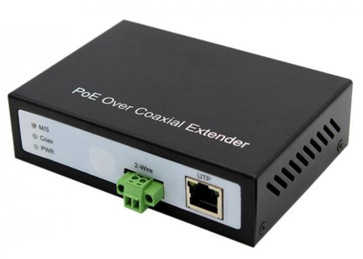 10/100Mbps IP over Coax Extender POE IP RJ45 LAN 2ワイヤ以上 トイストドペア拡張子 300m IPカメラ用