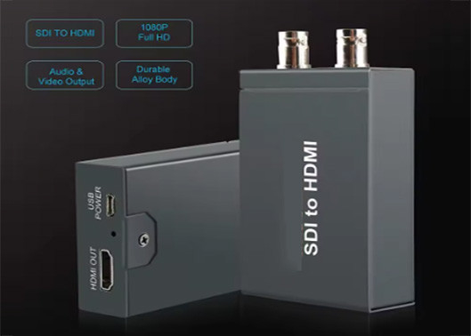 HD/3G SDI から HDMI 変換器 CCTV SD HD と 3G SDI 信号のための HDMI オーバー SDI 変換器