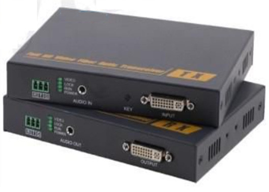 DVIから光ファイバー変換器 オプティカルオーディオ DVI KVM光ファイバー拡張器