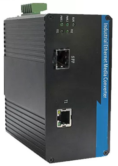 産業用SFPファイバースイッチ 1ポート 100BASE SFP + 1ポート 10 / 100BASE-T