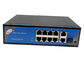 IP40 Ethernet Fiber Switch Industrial 1 Gigabit SFP and 2 Gigabit Uplink Ports and 8 10/100M POE Ports