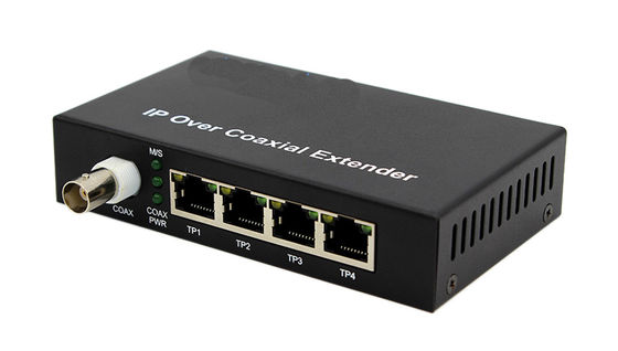 10 / 100M PoE over Coaxial Extender Ethernet と POE over Coax 4 イーサネット ポート 1 BNC